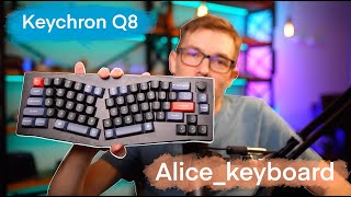 Keychron Q8. Обзор механической эргономичной Alice клавиатуры.