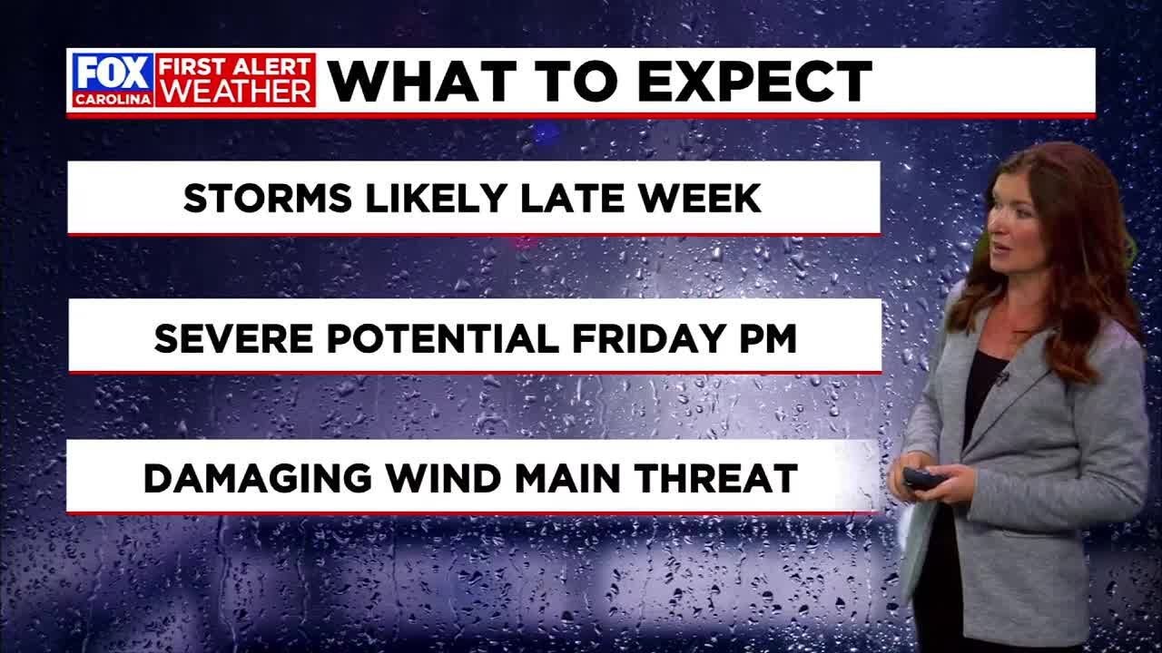 Much warmer Wednesday with isolated showers possible; severe weather ...