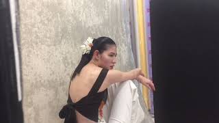 黒留袖の着物ビスチェ撮影風景 // behind the scenes photoshoot of kimono bustier