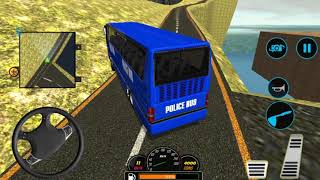 US Police Bus Mountain Driving Simulator - Lái xe buýt cảnh sát trên núi cao - Android Gameplay screenshot 1