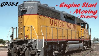 How To Drive A Train Gp38-2 Locomotive - Engine Start, Moving And Stopping