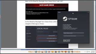 Fix Dead by Daylight Save Game Error code 109 in Steam on Windows 11/10 (2023 updated)