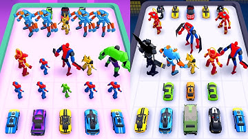 Robot Monster Merge War : Merge Robots Rise Battle, Car Monster vs Robot Master