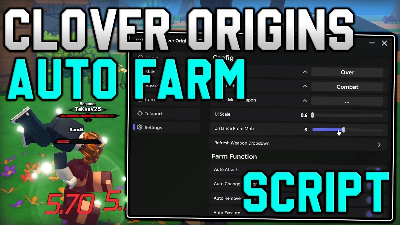 hir0.to.maronオーダーページ　すのチルソフビ 🎉UPDATE 2] Clover Origins NEW Script Auto Farm, Instant Kill