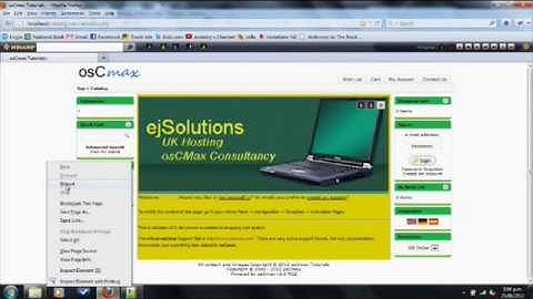 osCmax tutorial - Creating a template - Editing infobox