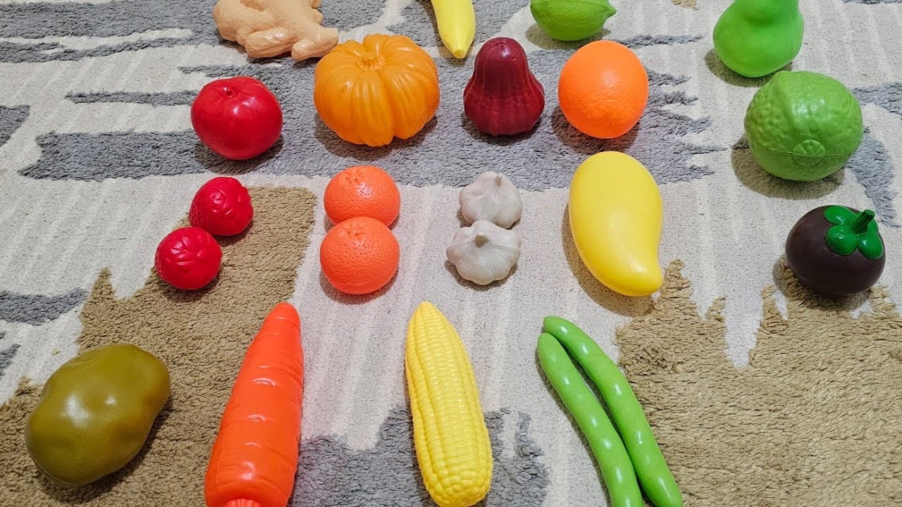 لعبة التعلم بالفواكه والخضروات البلاستيكية : 