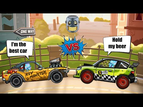 Hill Climb Racing 2 - 🤔 Muscle Car VS Rally 🤔 (что лучше?)