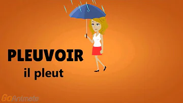 Comment se conjugue le verbe pleuvoir ?
