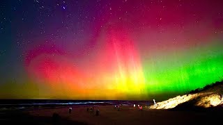 Huge Aurora Show With "ORANGE Pillars" | November 12, 2025