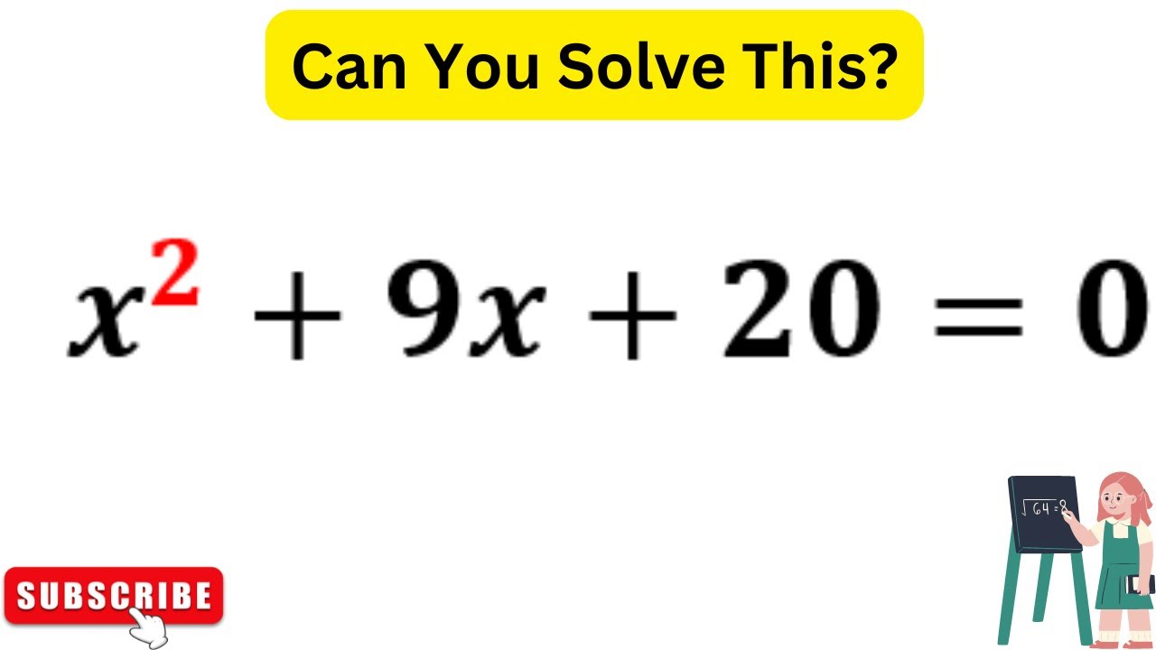 Which Method is Best to Solve Quadratic Equation? - YouTube