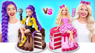 Cake Decorating Challenge  Rumi Vs Barbie By Multi Do Girls