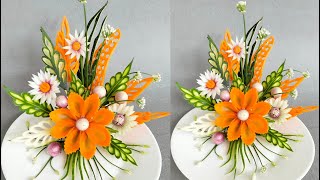 cắt tỉa hoa từ củ quảmytran77 trangtri fruitdecoration  nghệthuậtvegetables  fruit