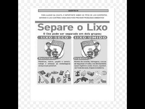 Lixo seco e lixo orgânico