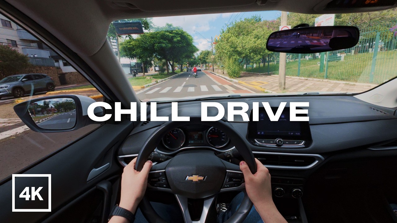 Relaxing City POV Drive | No Music, Ambient Sounds