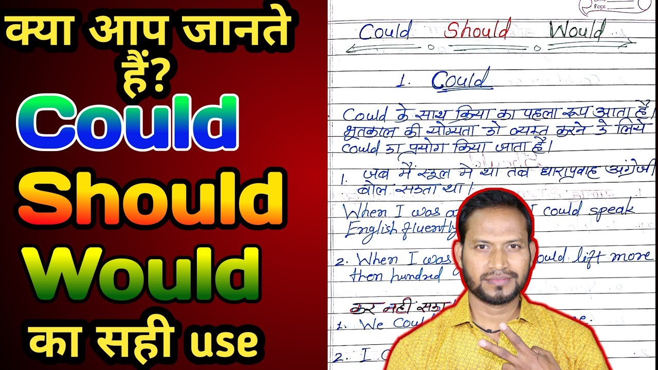 Could Should Would Use could Should Would Use In Hindi could-should-would-use-could-should-would-use-in-hindi
