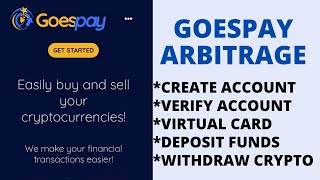 Goespay Arbitrage || How to Create and Verify Goespay Account. Make 5,000 Naira Daily. screenshot 1