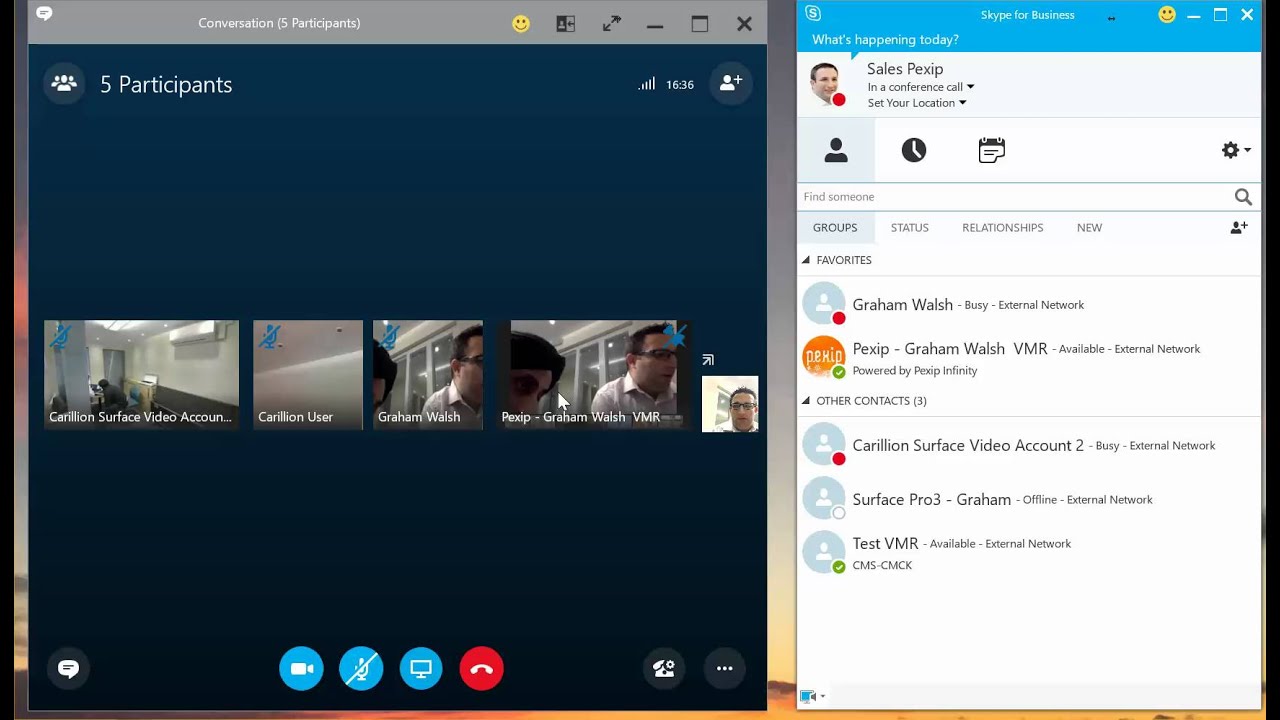Pexip Infinity & Microsoft AV/MCU - Merging Conferences