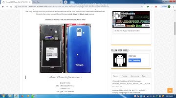 Tinmo F100 Flash File MT6572 Stock Rom Download 100% Tested