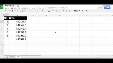 Rally timing system by Google spreadsheet