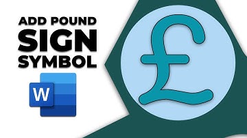 How to add pound sign symbol in word