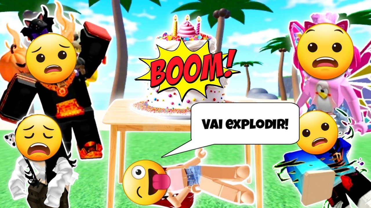 História Roblox - A Filha Que Explodiu O Bolo De Aniversário Da Madrasta!
