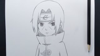 How To Draw Itachi Uchiha Chibi Easy Anime Sketch