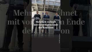 Umfrage zeigt: Mehrheit rechnet mit vorzeitigem Ende der Koalition