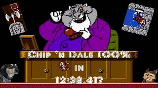 *Former World Record* Chip 'n Dale All Zones (100%) Speedrun in 12:38.417
