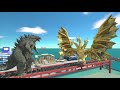Simulation: Godzilla and Ghidorah Encounter Above a Collapsing Bridge | ARBS