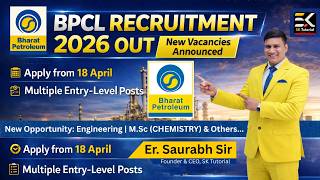 BPCL Recruitment 2026 🔥 Short Notification Out | Post, Eligibility, Selection Process Full Details