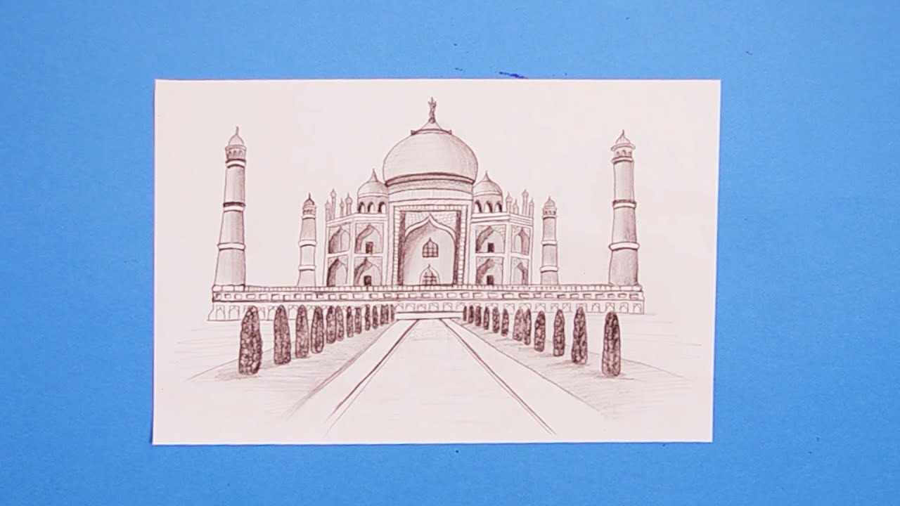 Taj mahal an ancient palace in india landmark Vector Image