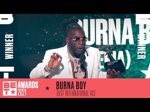 Burna Boy Takes Home The Award For Best International Act | BET Awards 2021