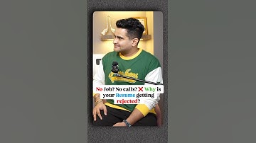 No job? No calls? ❌ Why is your resume not getting shortlisted ? Must Watch! 💯 #shorts