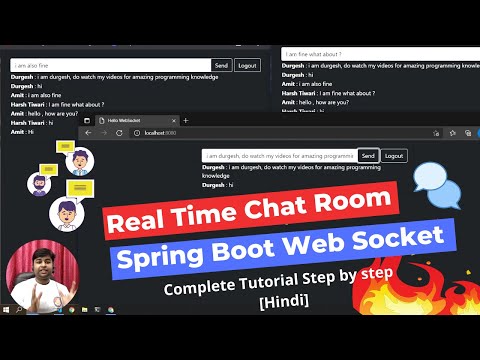 🔥Chat Room Project using Spring Boot Web Socket step by step [Hindi]