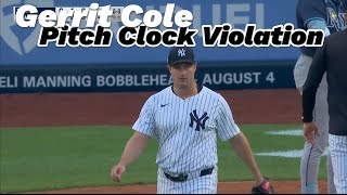 Gerrit Cole Pitch Clock Violation