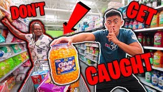 Sneaking Stuff OUT of People's CARTS!