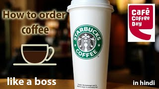 How to order coffee at Starbucks /CCD | Coffee types explained