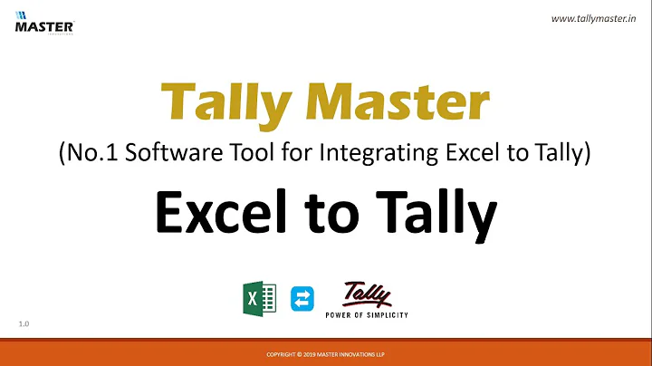 Excel to Tally - Tally Master App (Preview)