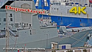 F-104 Frigate Spanish Navy (Night departure)