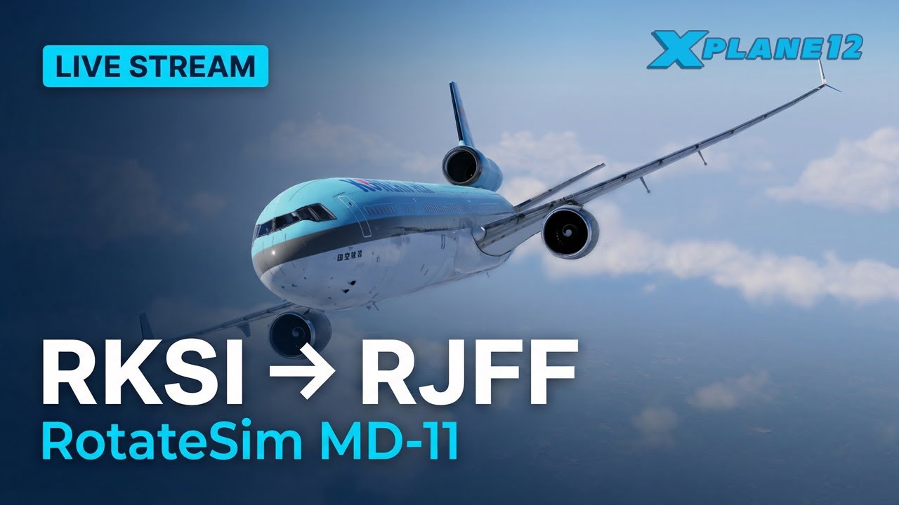 Rotate MD-11 | Seoul to Fukuoka | X-Plane 12.4 Beta