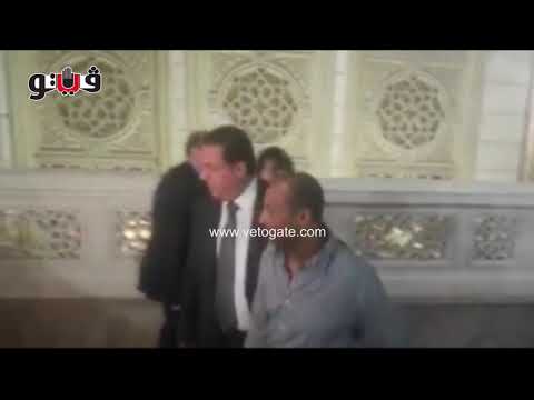 فيتو مصطفى يونس وربيع ياسين في عزاء زوجة مصطفى عبده