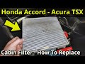 Honda Accord TSX Spirior - Cabin Filter Replacement - How To DIY