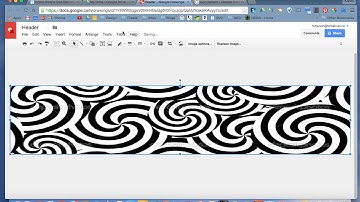 making a google site header using google drawings