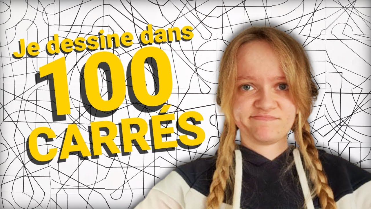Je dessine dans 100 CARRÉS : CRÉA# 1