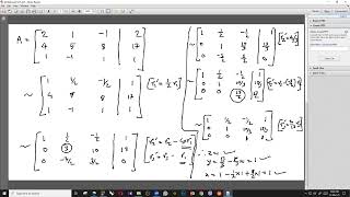 Gaussian Elimination (Coding)