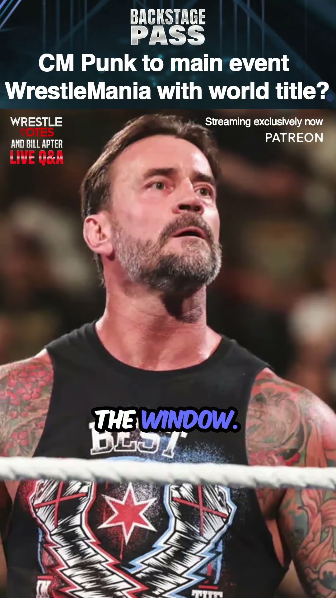 CM Punk to main event WrestleMania against a world champion? #wwe #cmpunk #shorts #wrestlemania