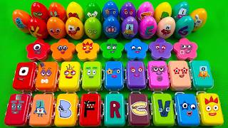 Numberblocks Slime💫Collecting All the Secret Slime Flower, Suitcase, Eggs Glitter, Satisfying🌈
