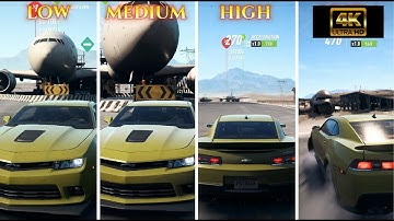 COMPARING GAMING GRAPHICS SETTINGS || LOW MEDIUM HIGH ULTRA || NFSPAYBACK #gaming #nfspayback