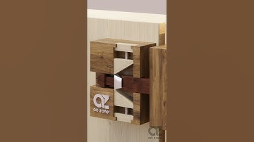 Ingenious Wooden Door Latch with Innovative Push-Push Locking Mechanism