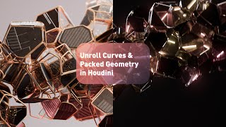 Unroll Curves & Packed Geometry in Houdini - Tutorial